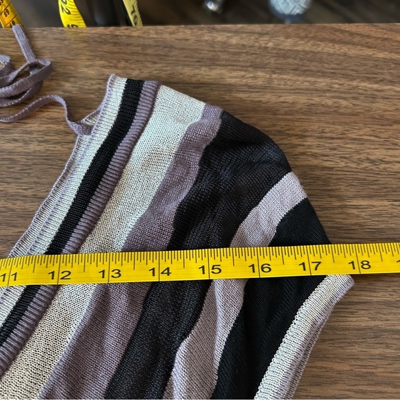 NWT Bebe Striped V-Neck Dress in Black and White XS - Picture 8 of 13